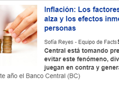 Inflación: Los factores que inciden al alza y los efectos inmediatos en las personas.