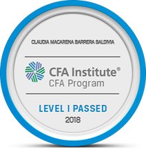Successful Completion of CFA Program, Level I by Corporate Finance Manager